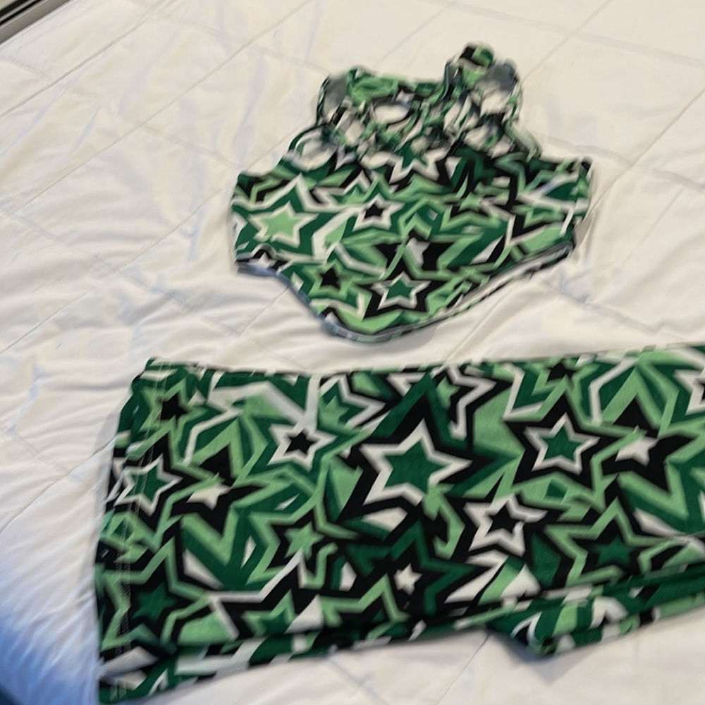 Brand new 2pice set size S black and green - Picture 4 of 6
